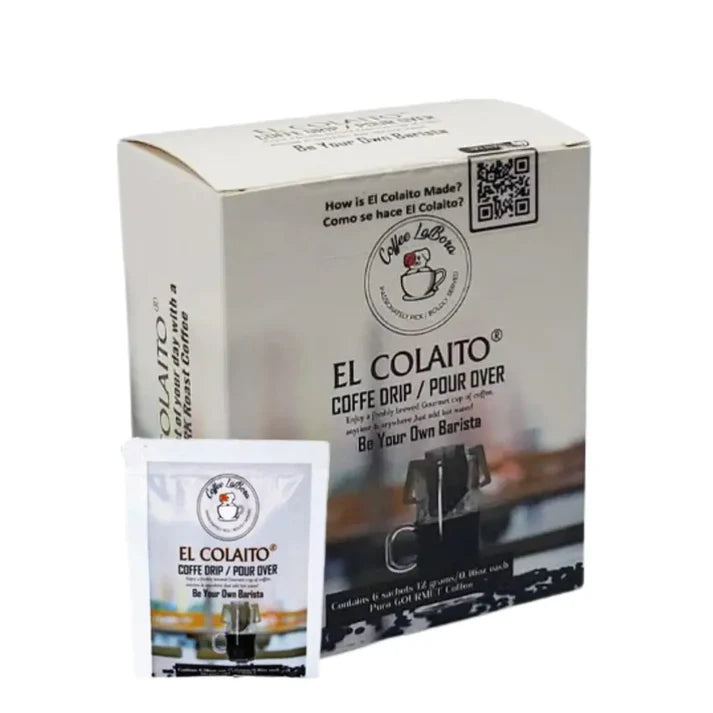 El Colaito 6 pcs drips para cafe 12g foto frente