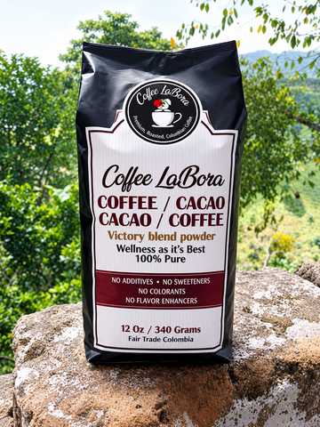 Victory Blend: Café y Cacao 100% Puro en Polvo | Coffee LaBora | 340 g