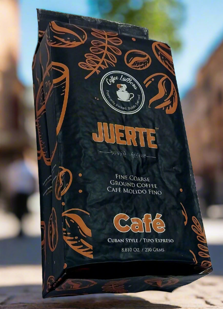 Juerte Cafe Molido Tipo Cubano 250gramos, Sellado al Vacio